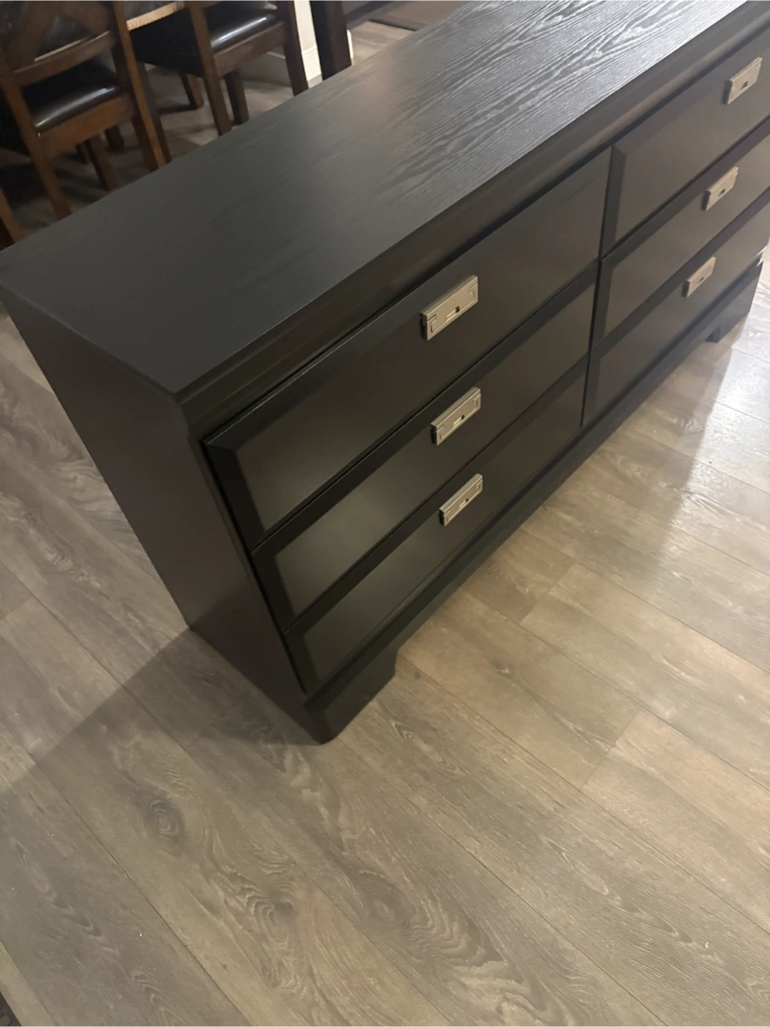 Black Six drawer dresser - photo 2