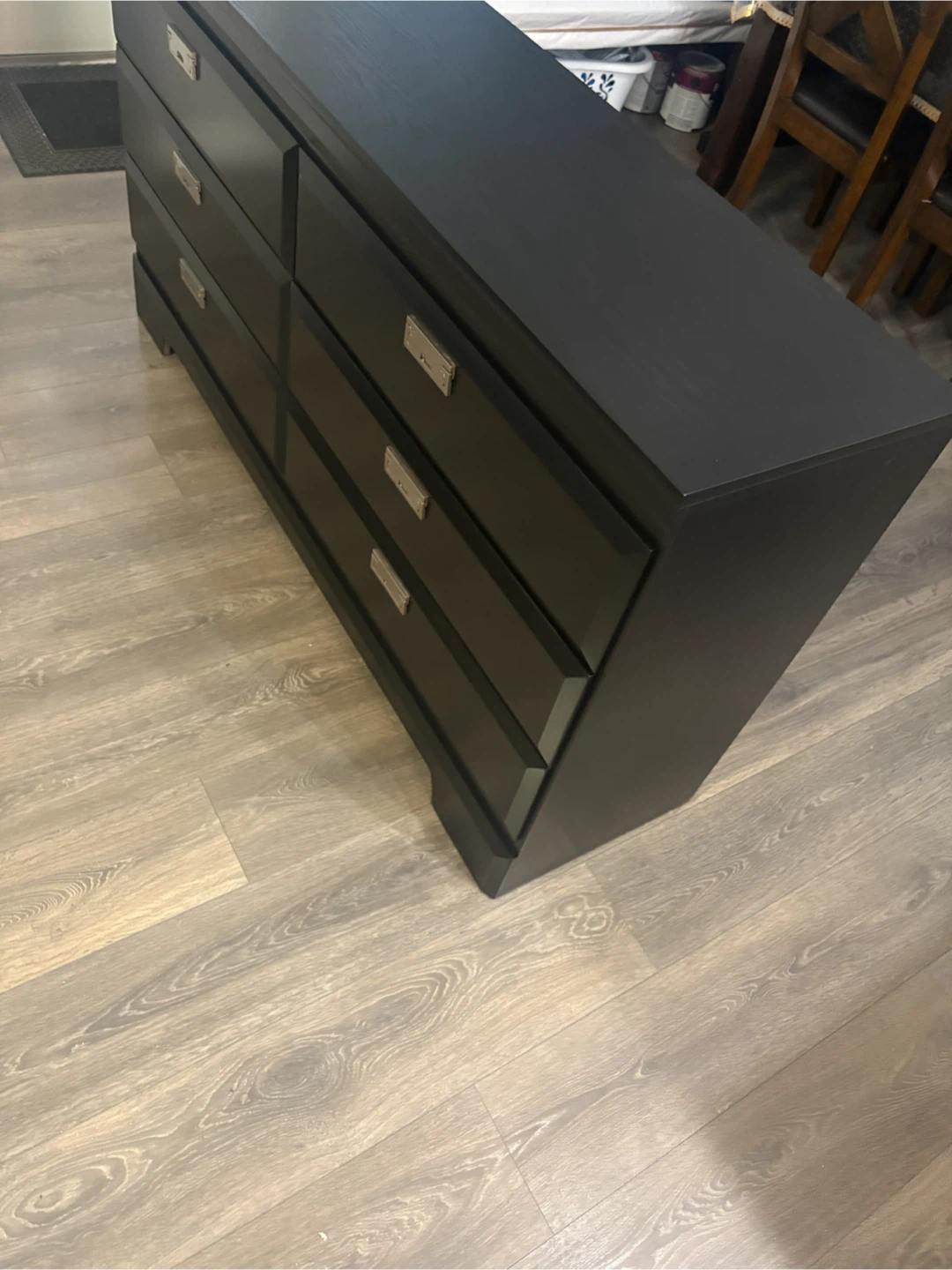 Black Six drawer dresser - photo 3