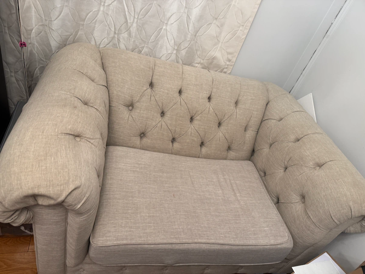 Chesterfield Loveseat Sofa set - photo 3