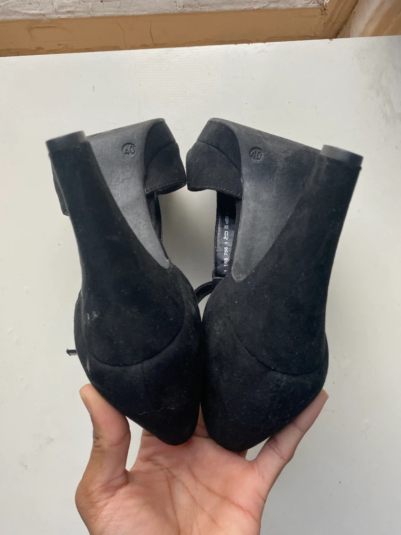 Graceland Black Suede Wedge Heels - photo 2