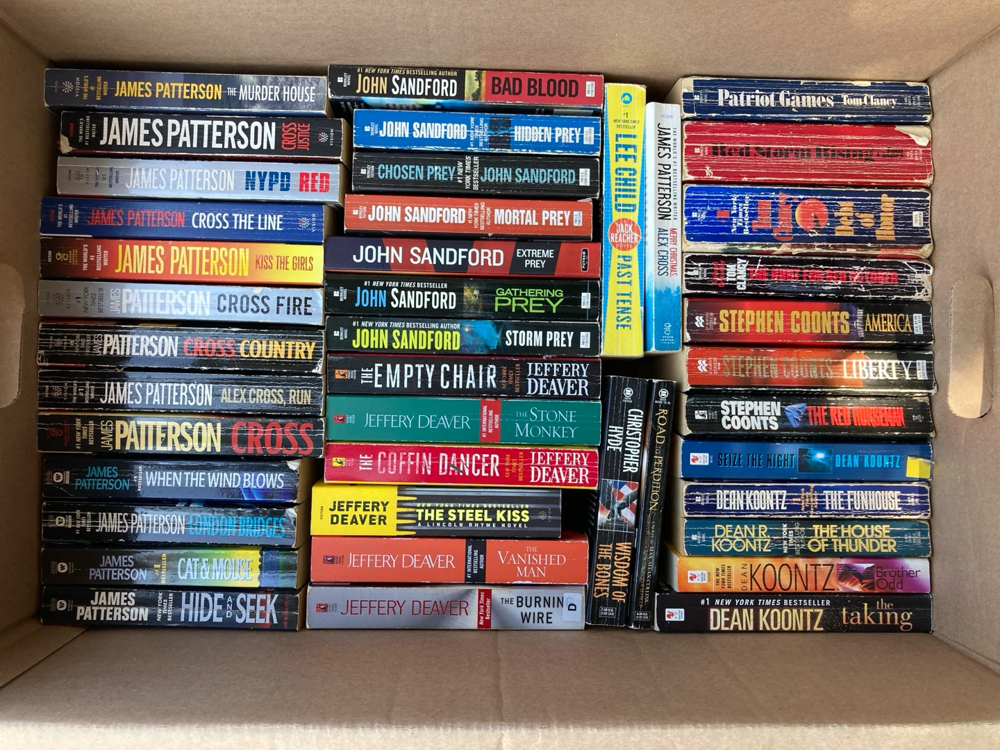 Mixed Paperback Books - Thrillers and Mysteries