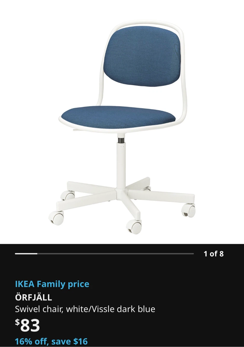 IKEA ÖRFJÄLL Swivel Chair - photo 2