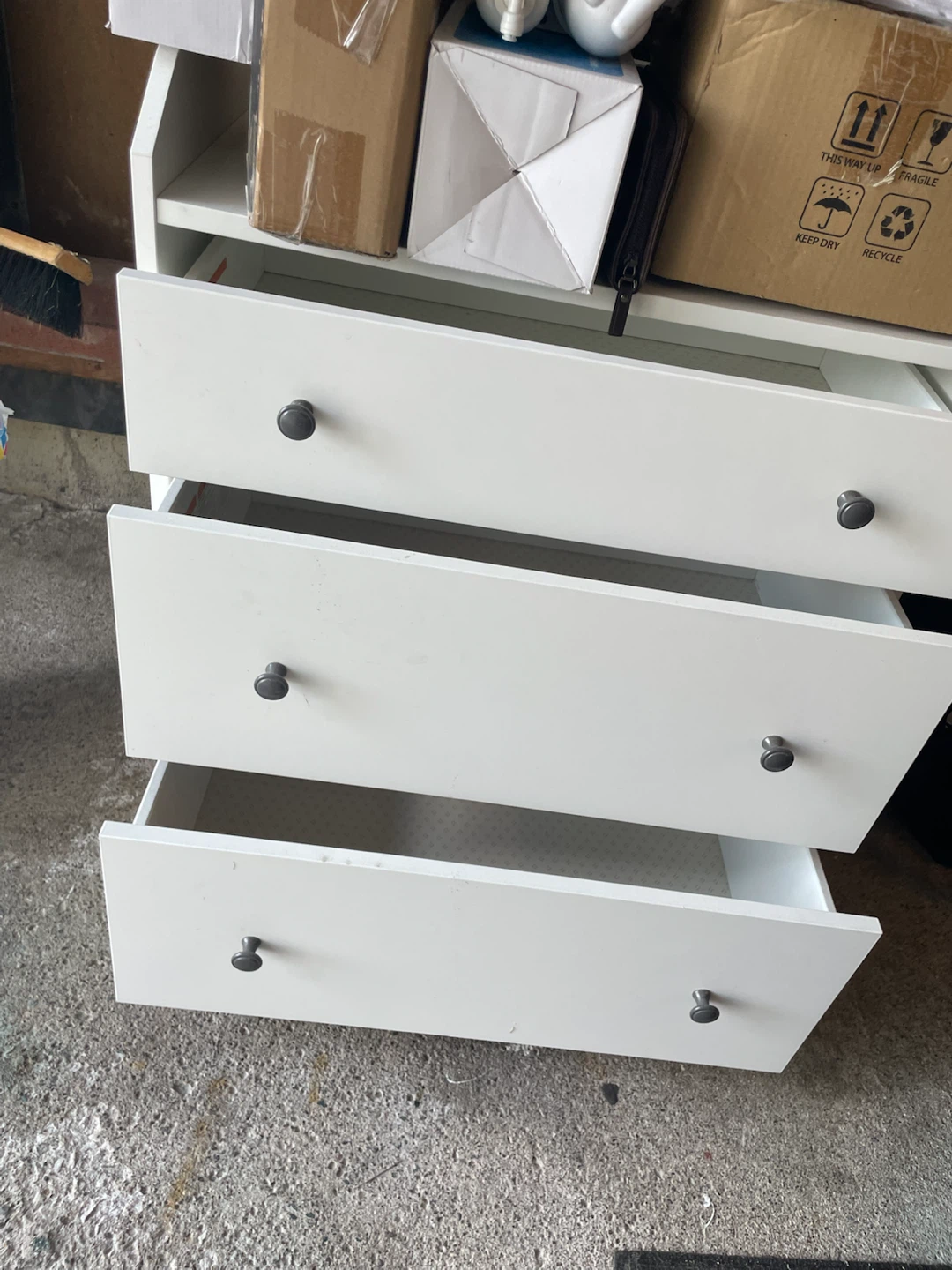 White 3-Drawer Dresser