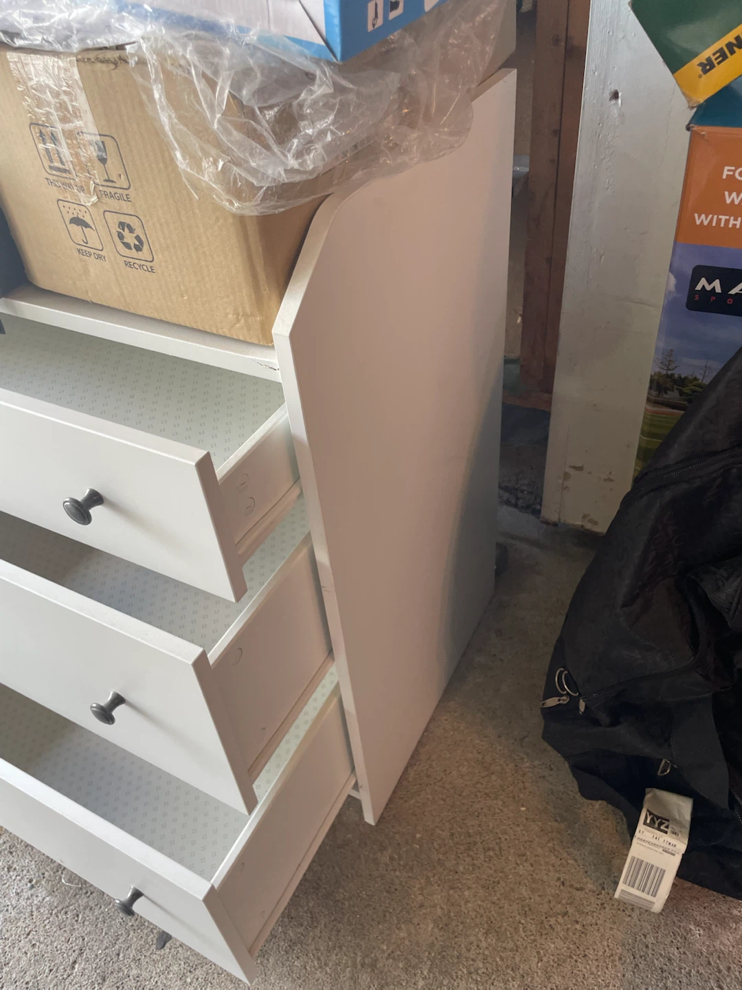 White 3-Drawer Dresser - photo 3