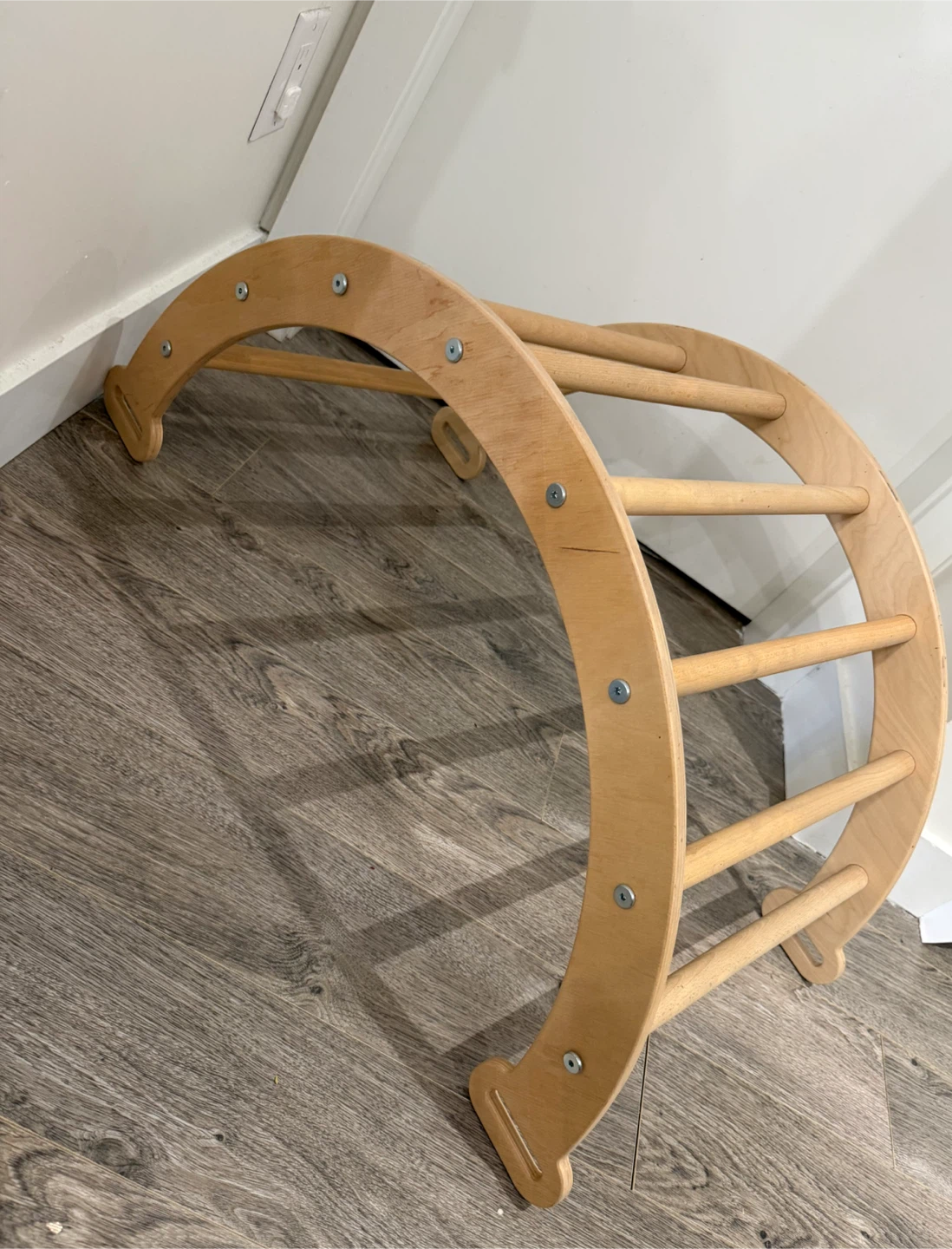 Wood and Hearts Triangle Climbing Set for Toddlers - photo 4