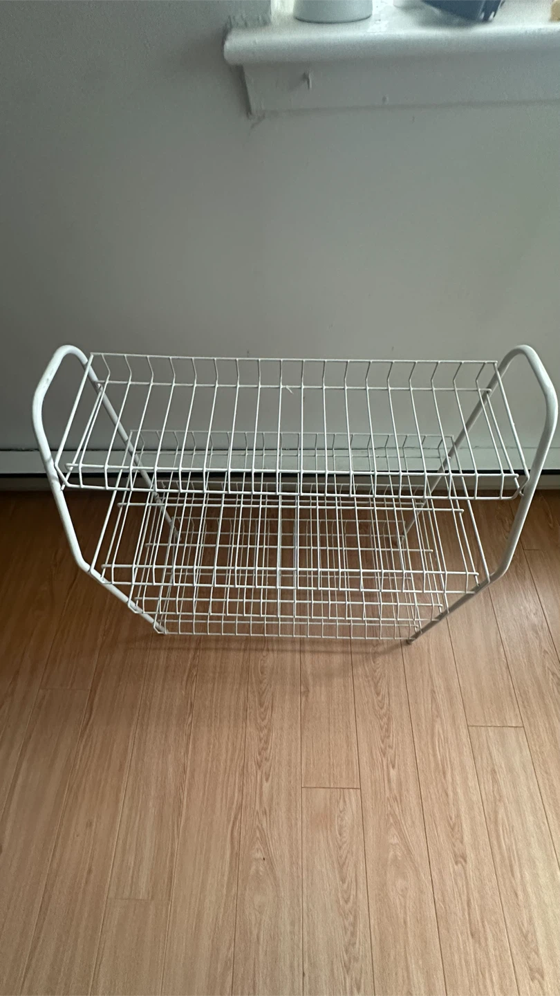 White Wire 4-Tier Shoe Rack - photo 3