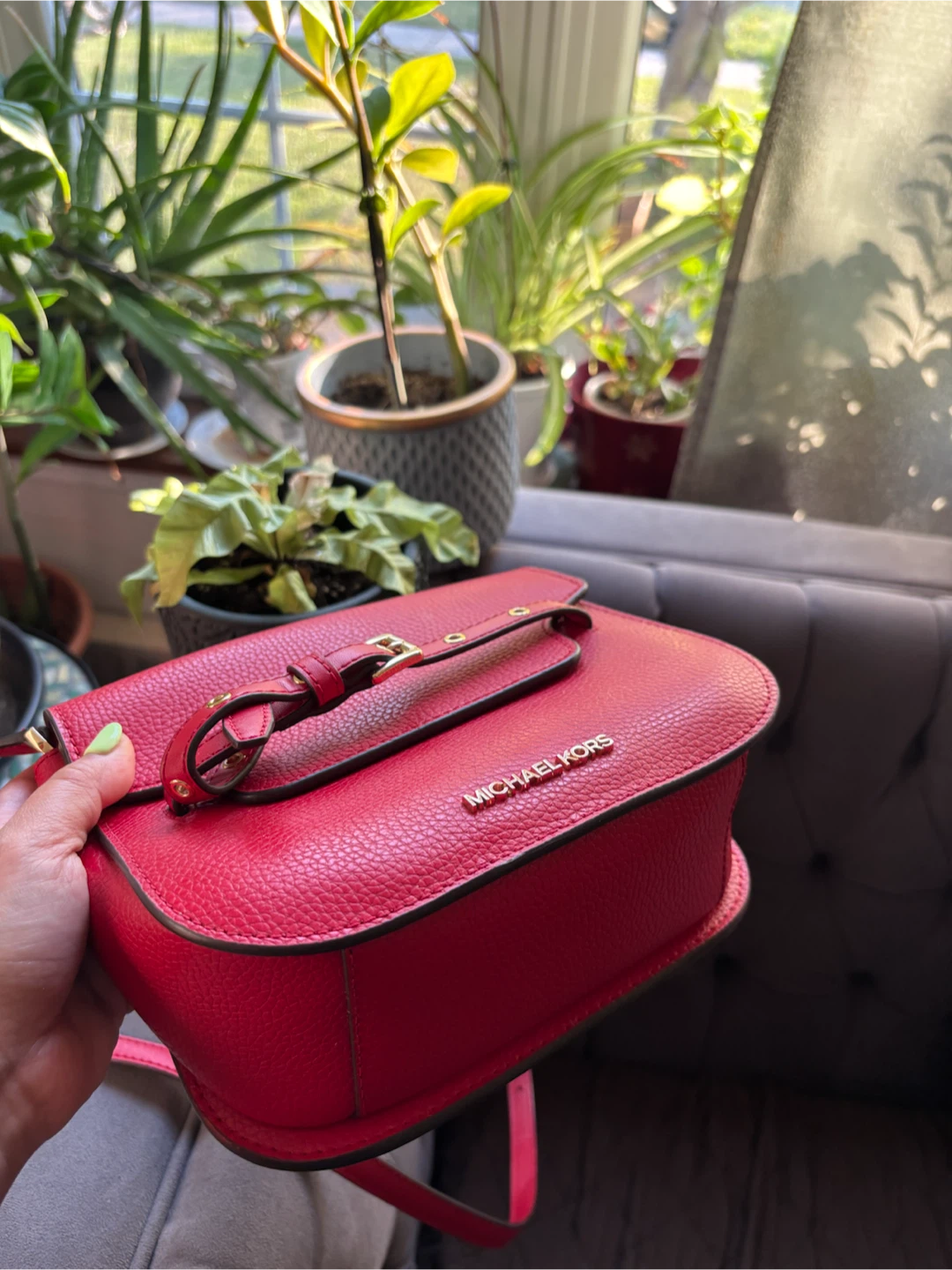 Michael Kors Red Leather Shoulder Bag - photo 3