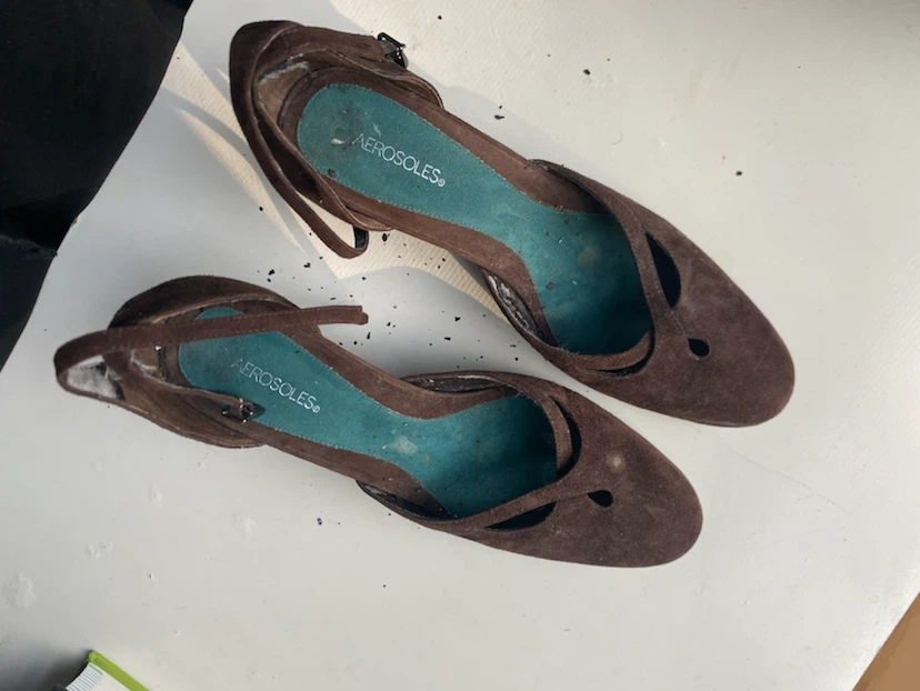 Aerosoles Brown Suede Heels