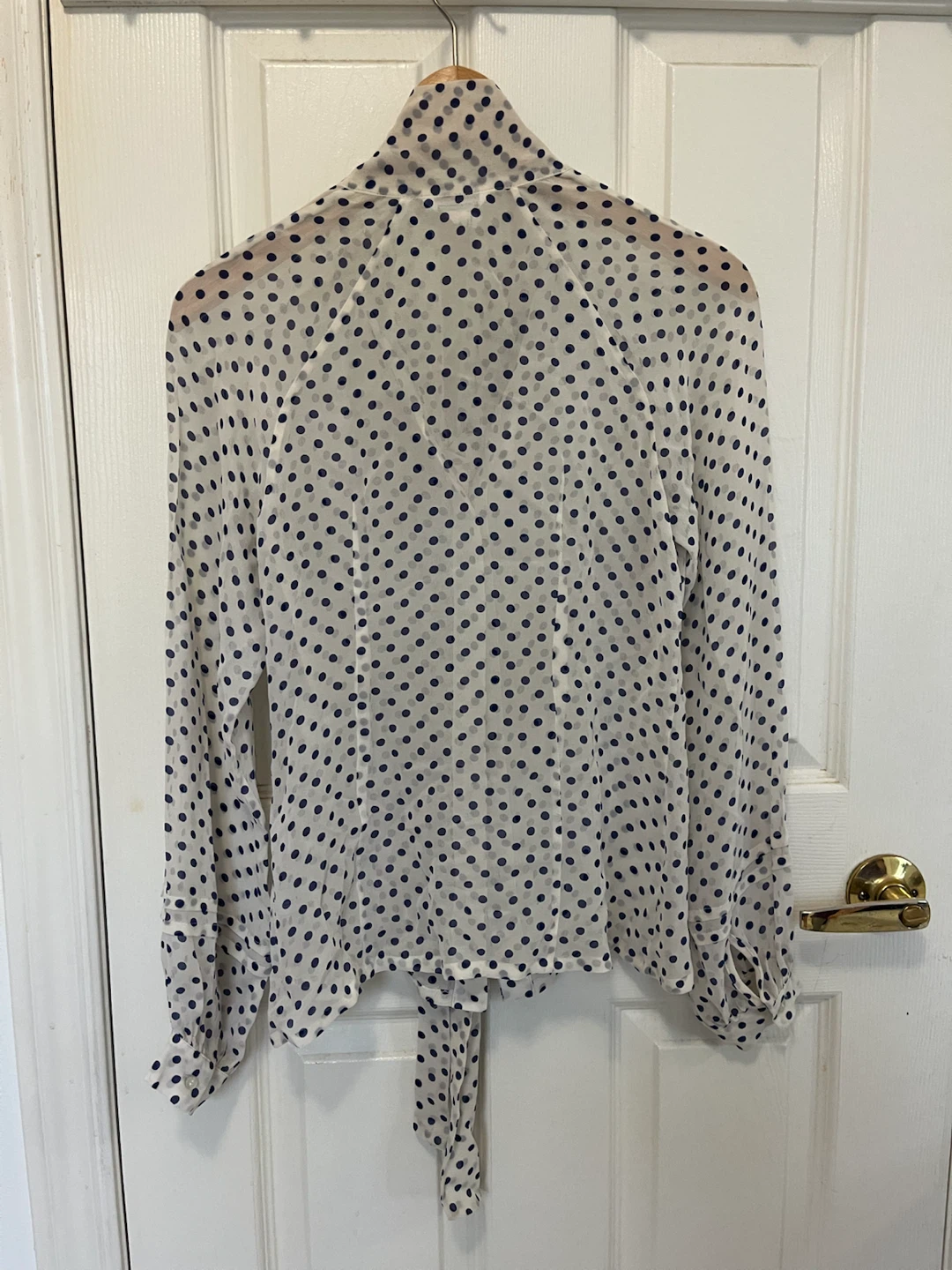 Club Monaco Polka Dot Silk Blouse - photo 2