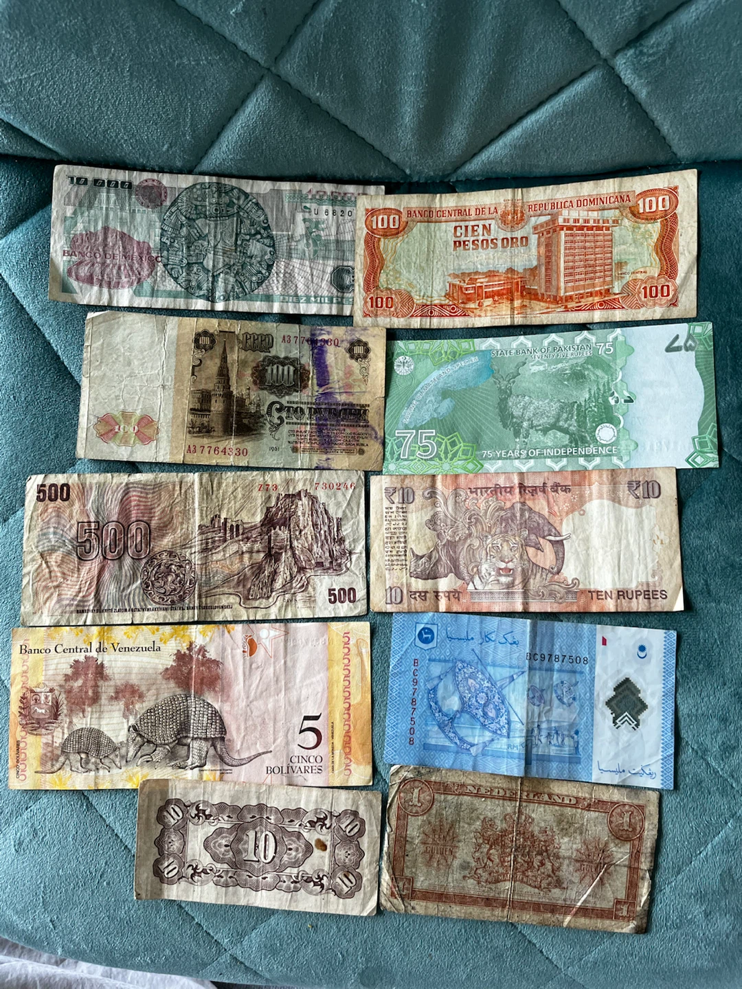 Ten countries ten notes 30 dollars details below - photo 2