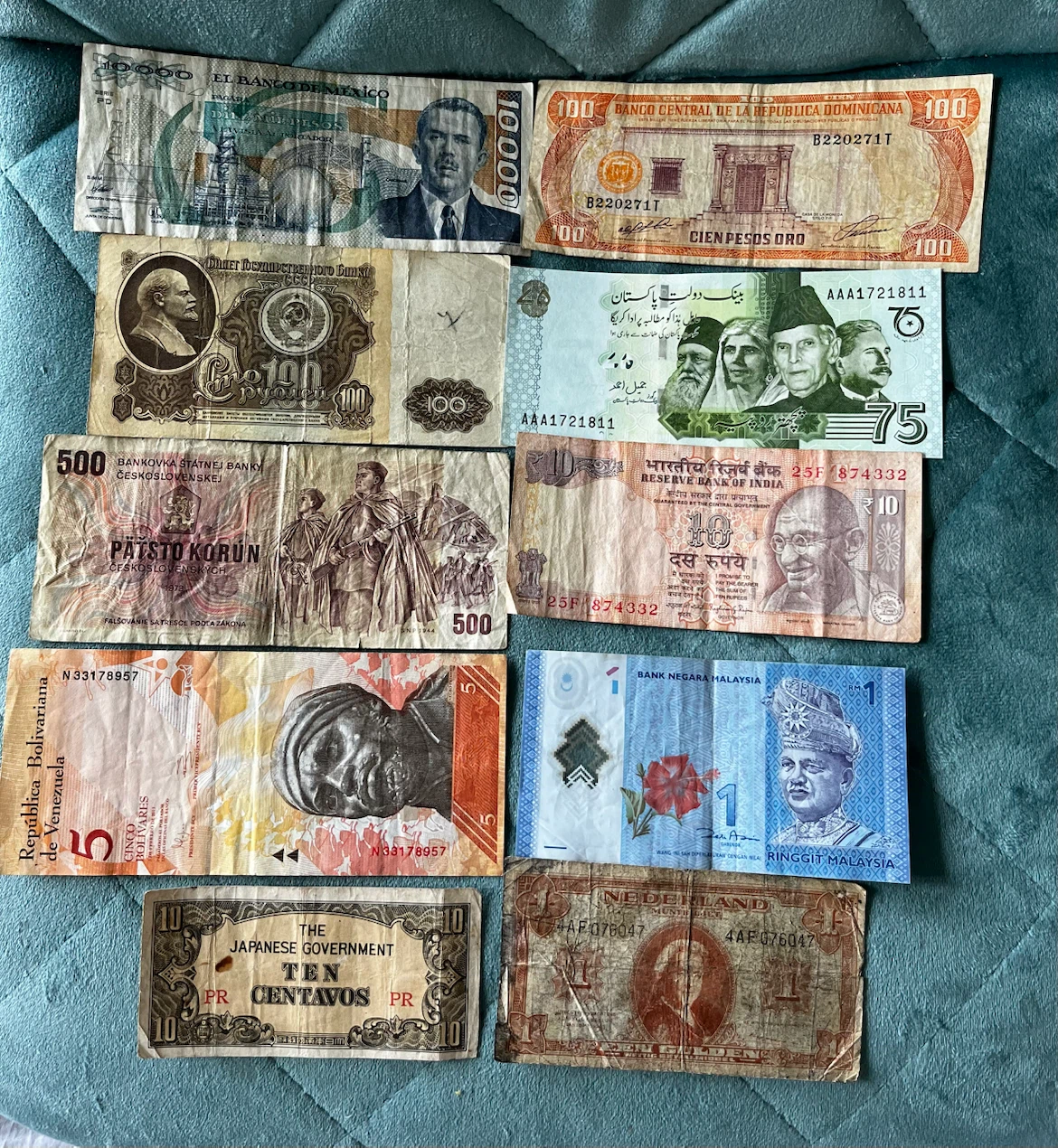 Ten countries ten notes 30 dollars details below - photo 3