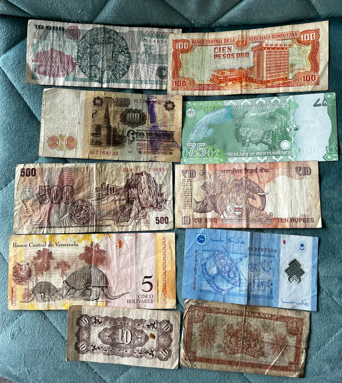 Ten countries ten notes 30 dollars details below - photo 4