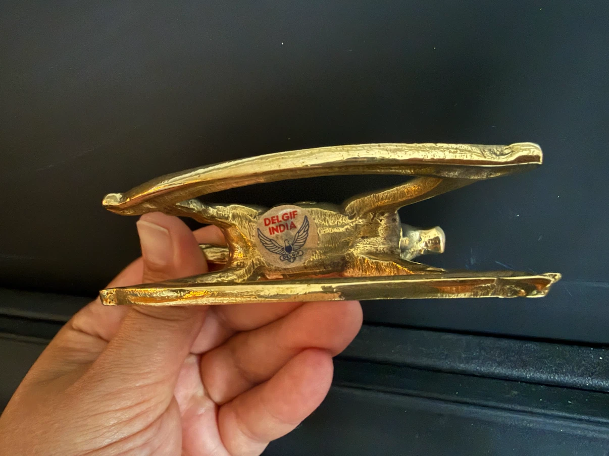 Brass Rocking Horse Figurine - photo 2