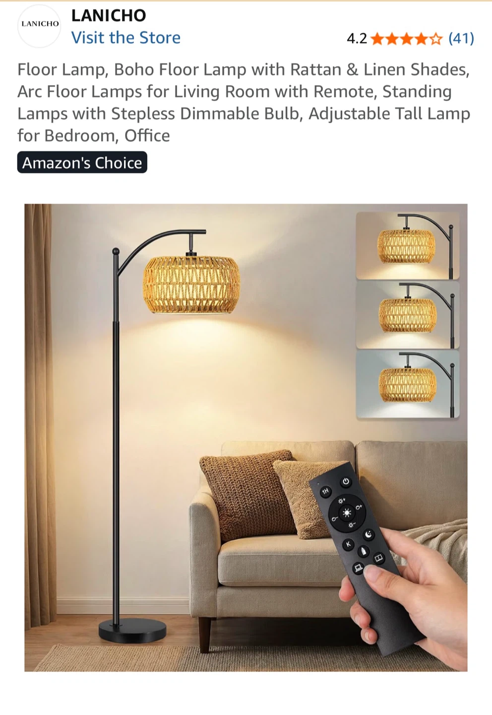 LANICHO Boho Floor Lamp - photo 3