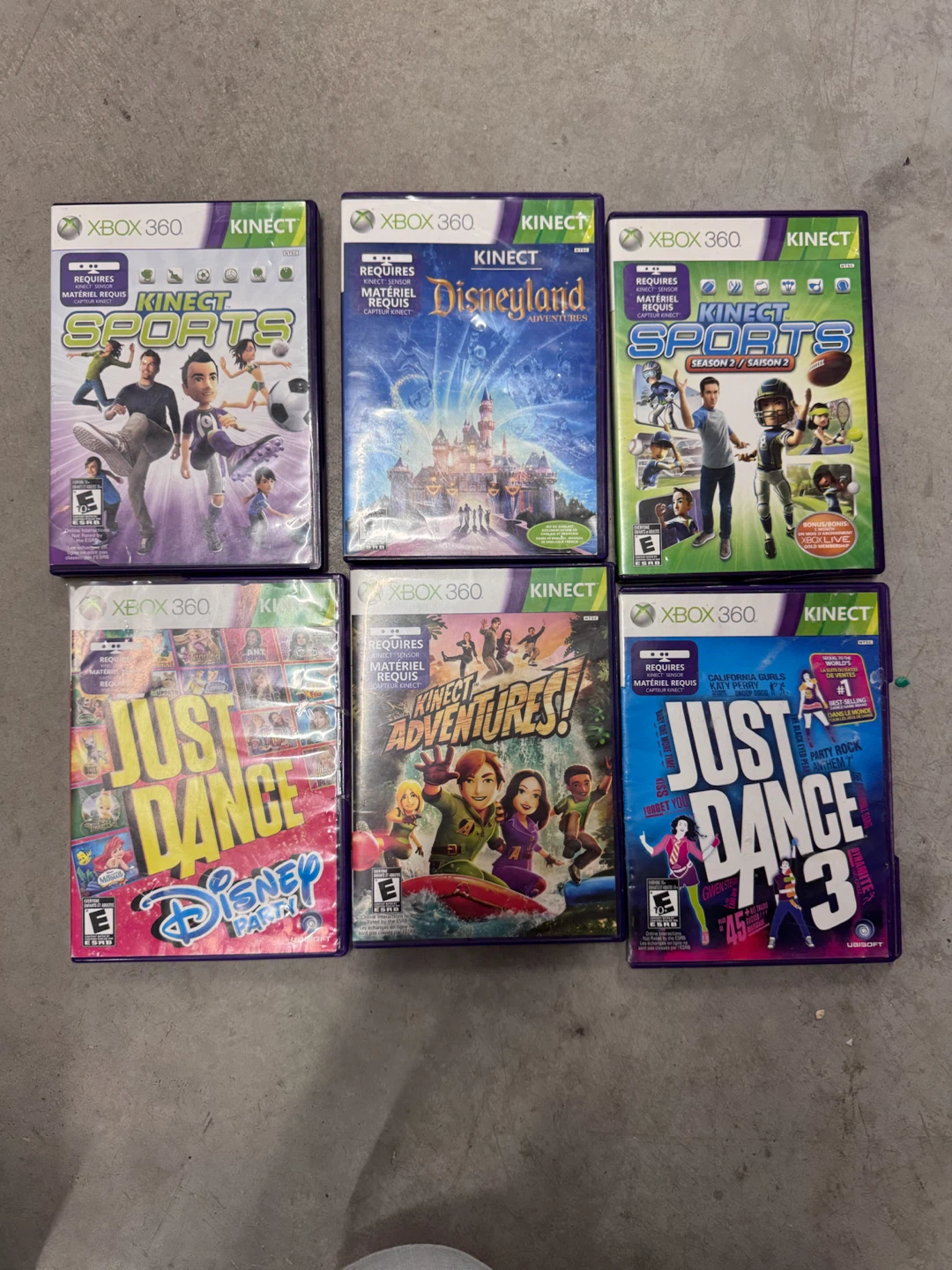 Xbox 360 Kinect Games Bundle