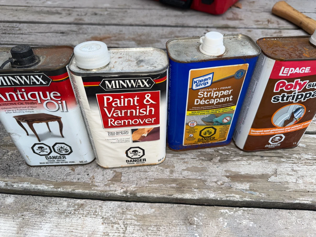 Minwax Antique Oil & Paint & Varnish Remover Lot