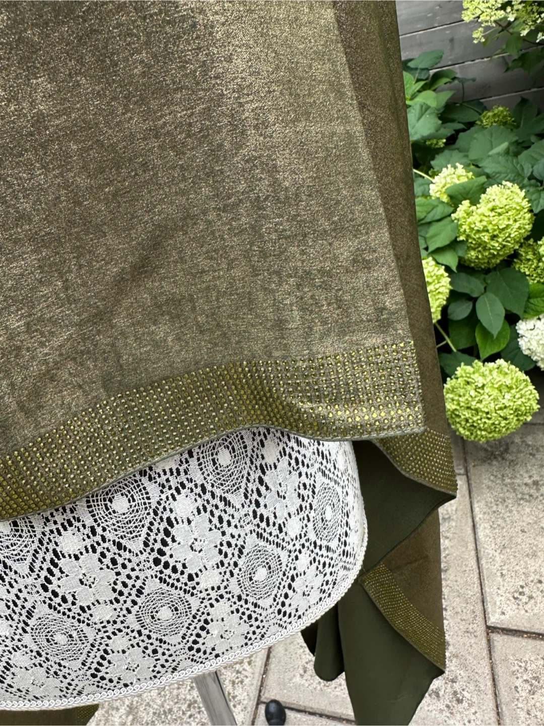 Olive Green Sparkle Shawl Scarf - photo 2