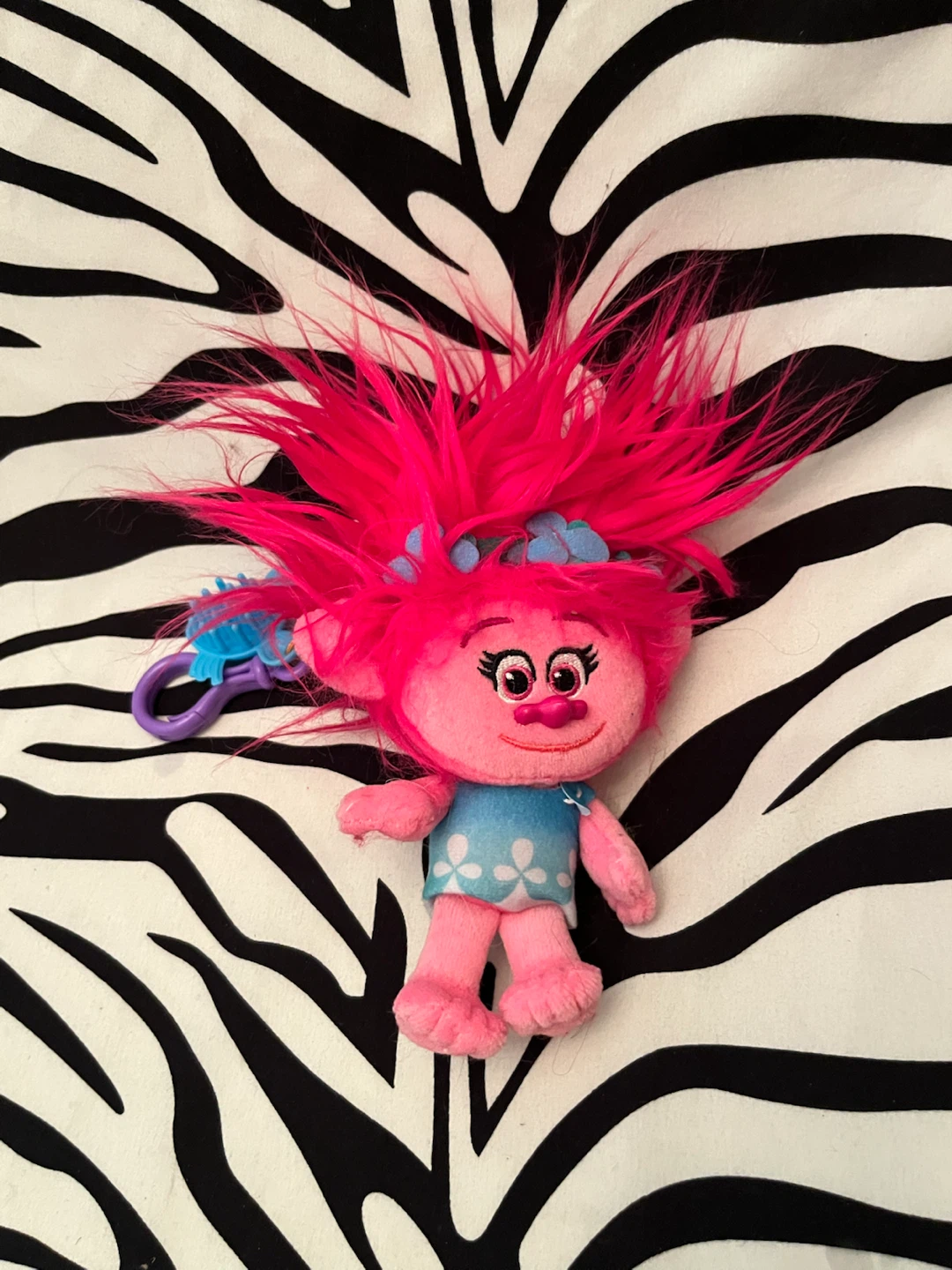 🩵 DreamWorks Trolls Poppy plush keychain 🩵