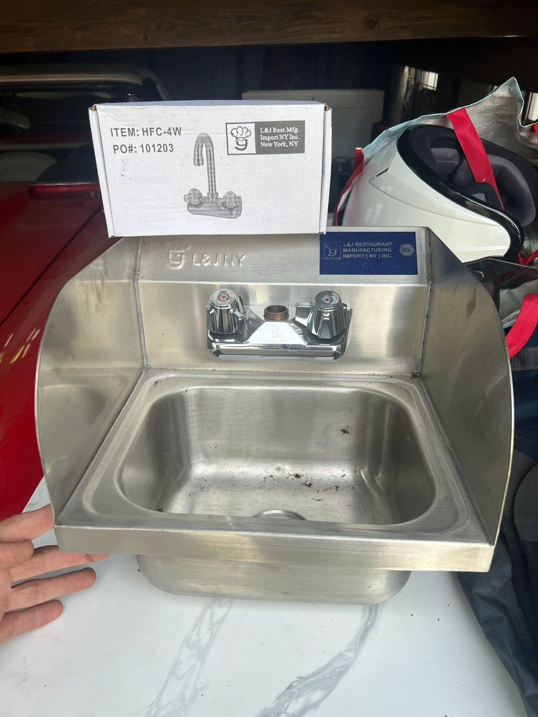 L&J NY Stainless Steel Hand Sink - photo 2
