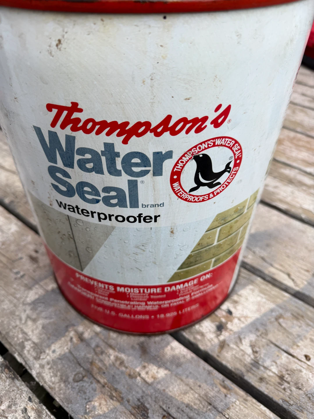 Thompson's WaterSeal Waterproofing- mor than half - 2.5 gallons - photo 3
