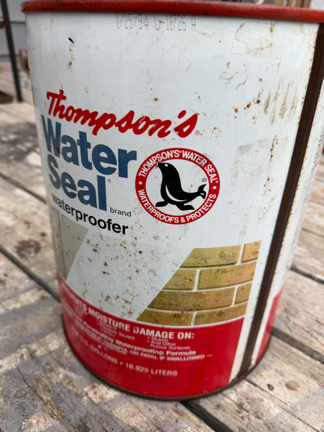 Thompson's WaterSeal Waterproofing- mor than half - 2.5 gallons - photo 4
