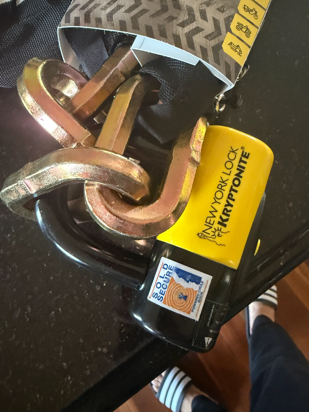 Kryptonite New York Fahgettaboudit Chain and Disc Lock - photo 3