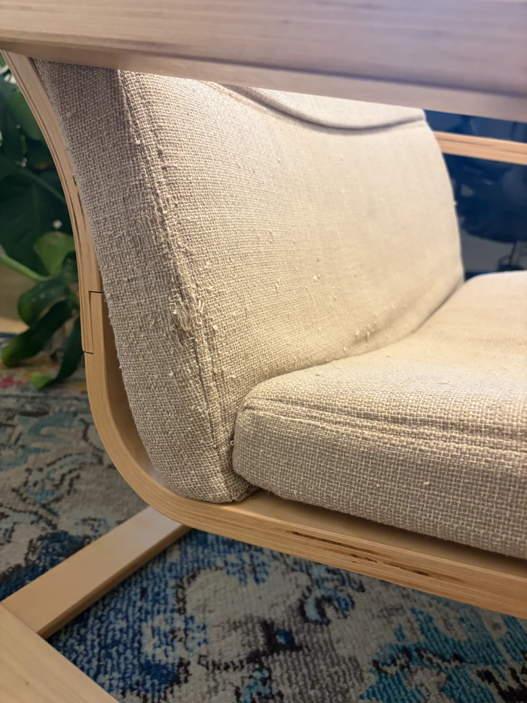 IKEA Poang Chair with Ottoman - photo 4