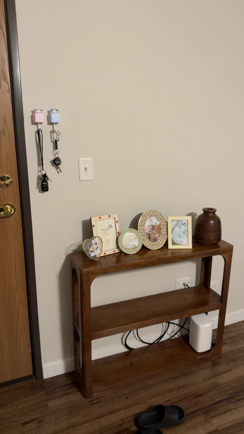 Wooden Console Table with Shelves - photo 2