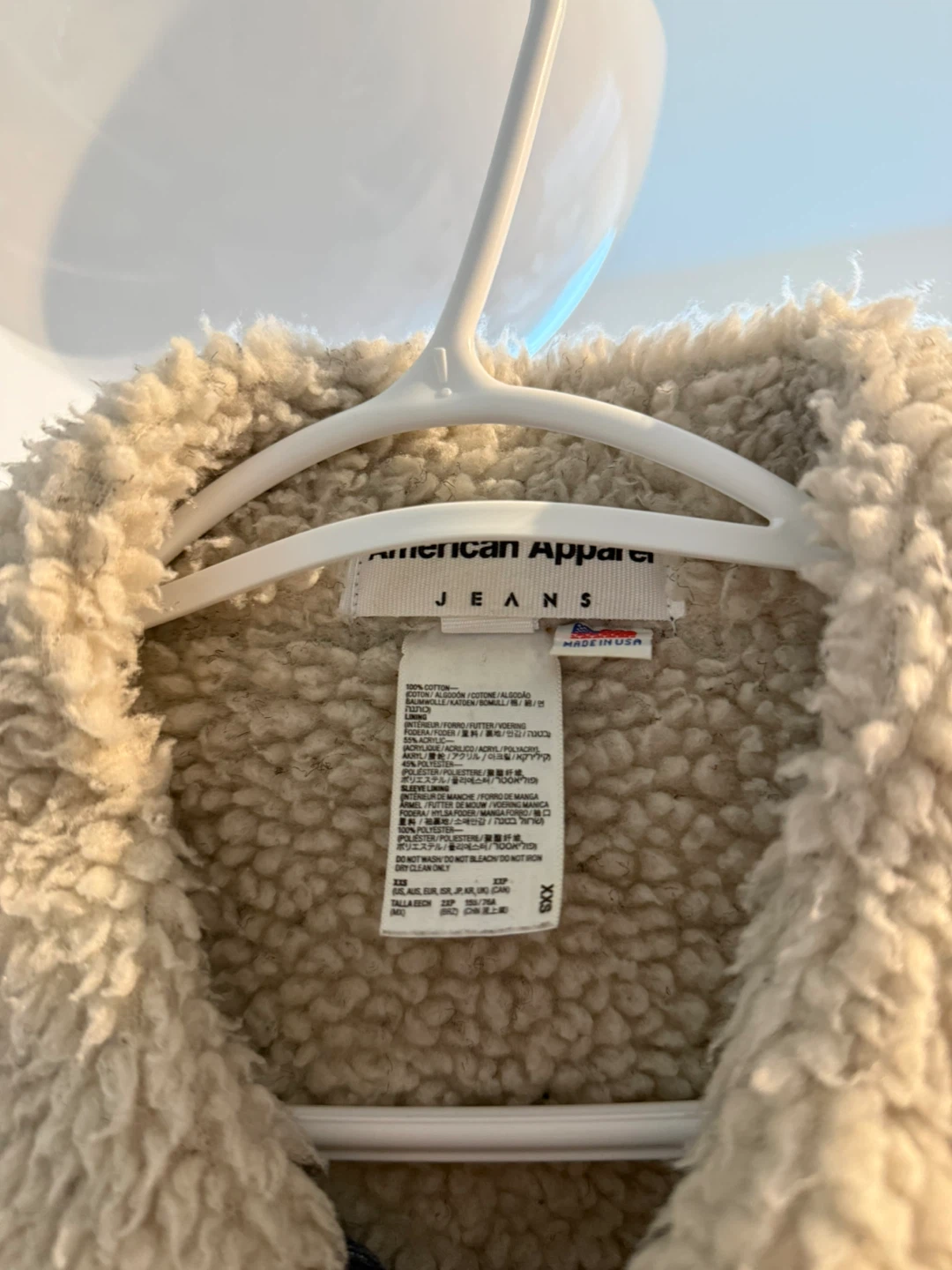 American Apparel Denim Sherpa Lined Trucker Jacket - photo 2