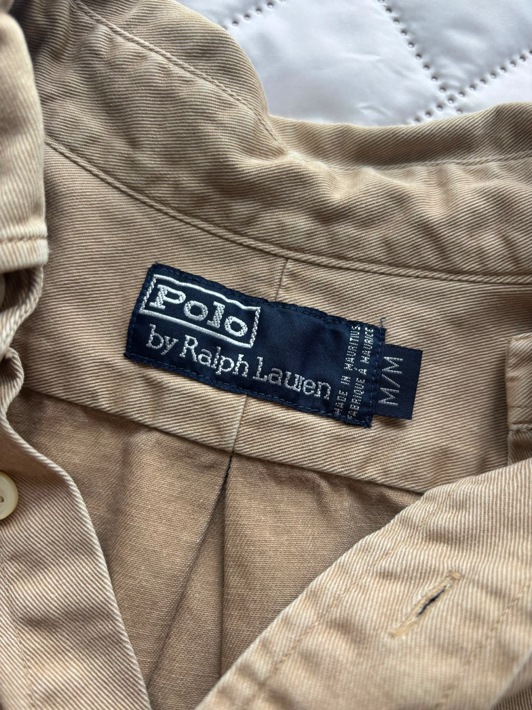 Polo Ralph Lauren Button-Up Shirt - Tan, Size M - photo 3