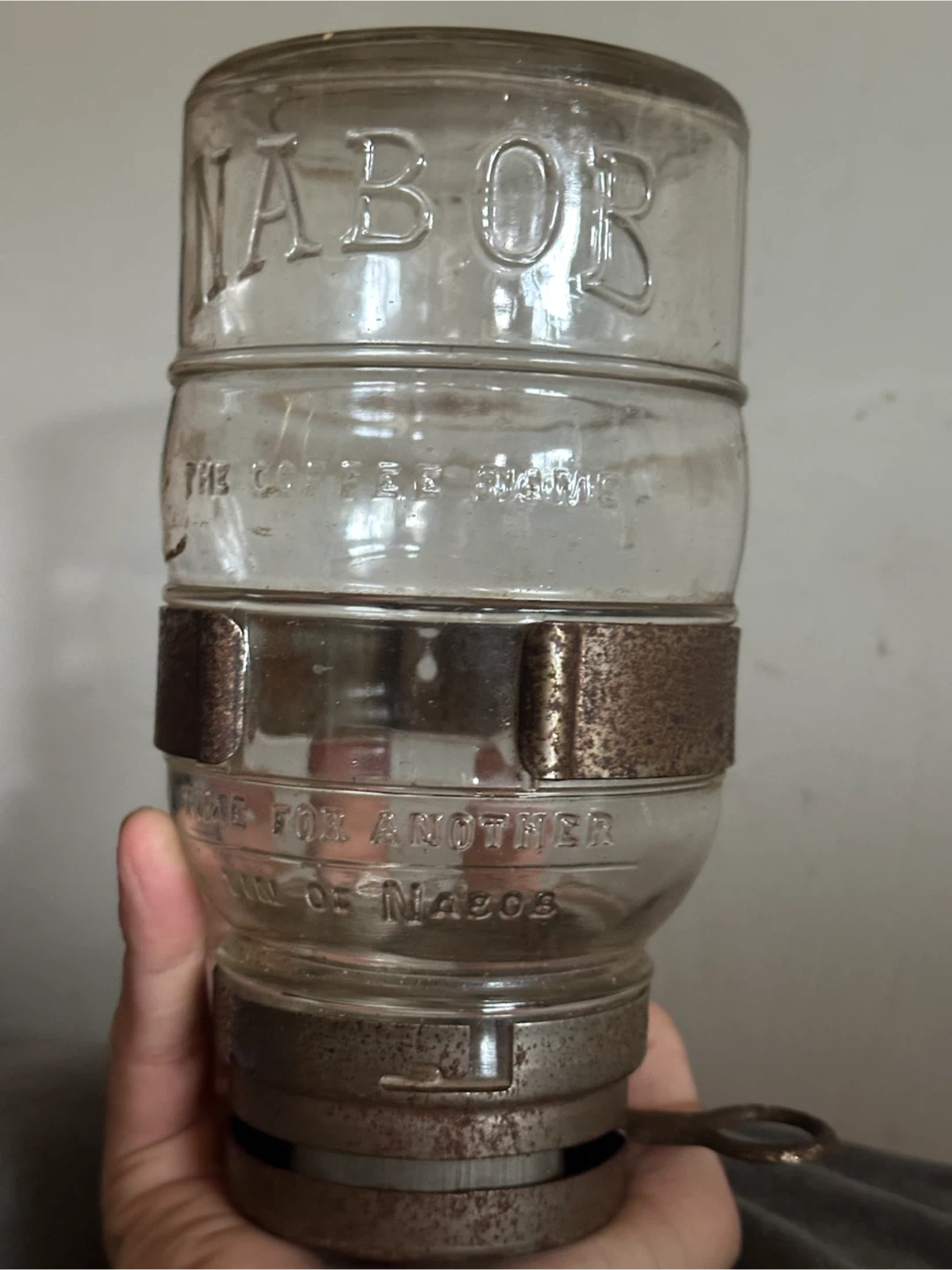Antique nabob wall mount coffee dispenser