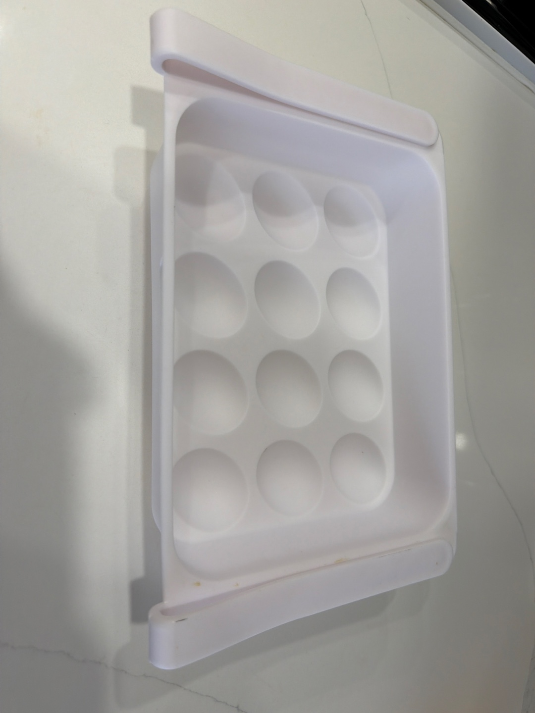 White Plastic Egg Holder Drawer #freecycle
