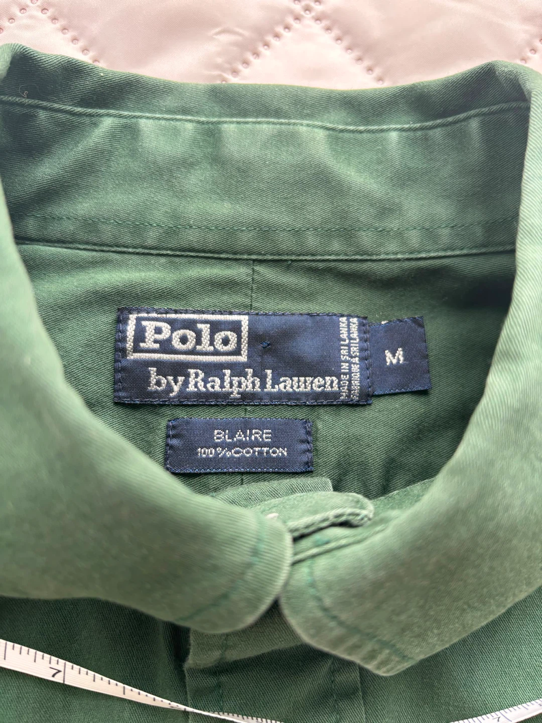 Polo Ralph Lauren Men's Green Cotton Button-Down Shirt - Size M - photo 4