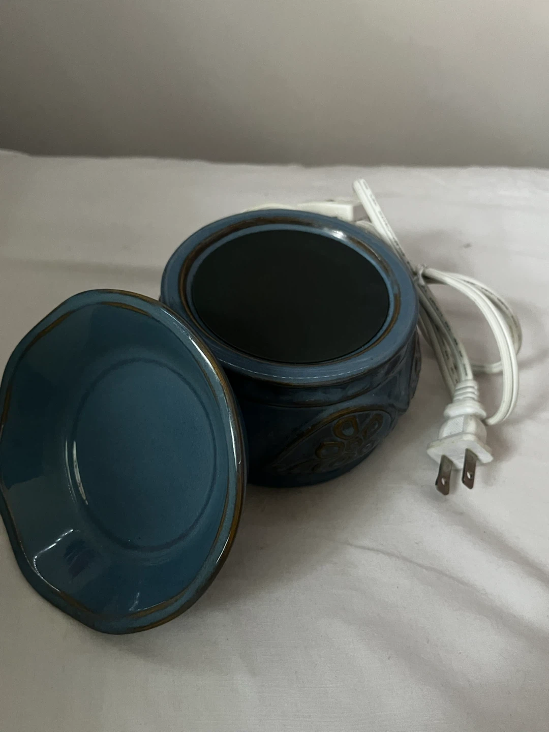 Blue Ceramic Electric Tart Warmer - photo 2
