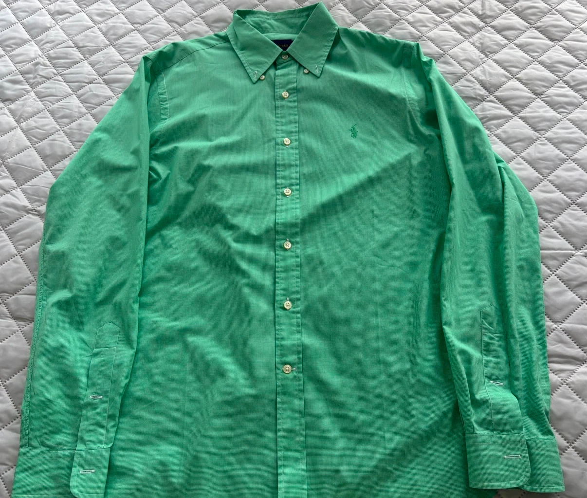 Ralph Lauren Button-Down Shirt - Green Gingham