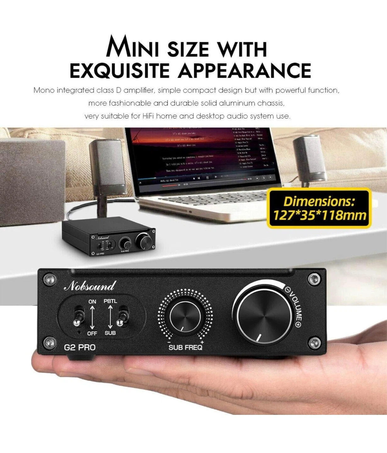 Nobsound G2 PRO Mini Amplifier - photo 3