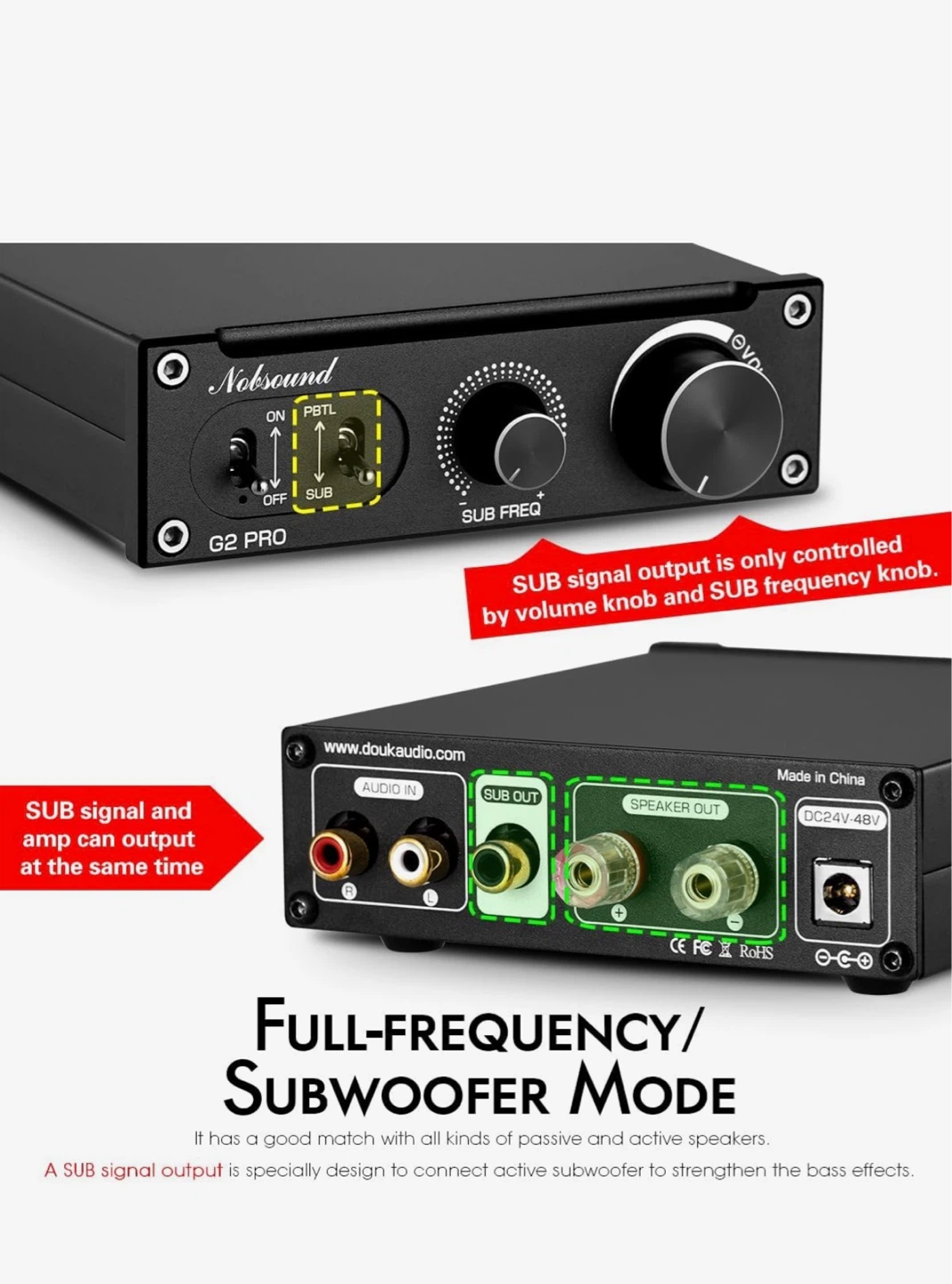 Nobsound G2 PRO Mini Amplifier - photo 2