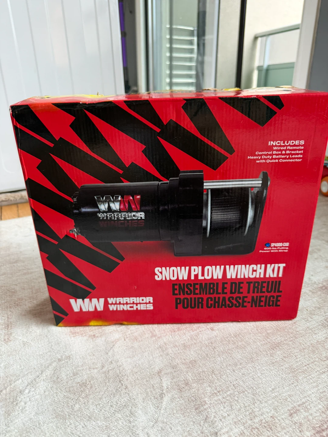 Warrior Winches SP4000-CAD Snow Plow Winch Kit