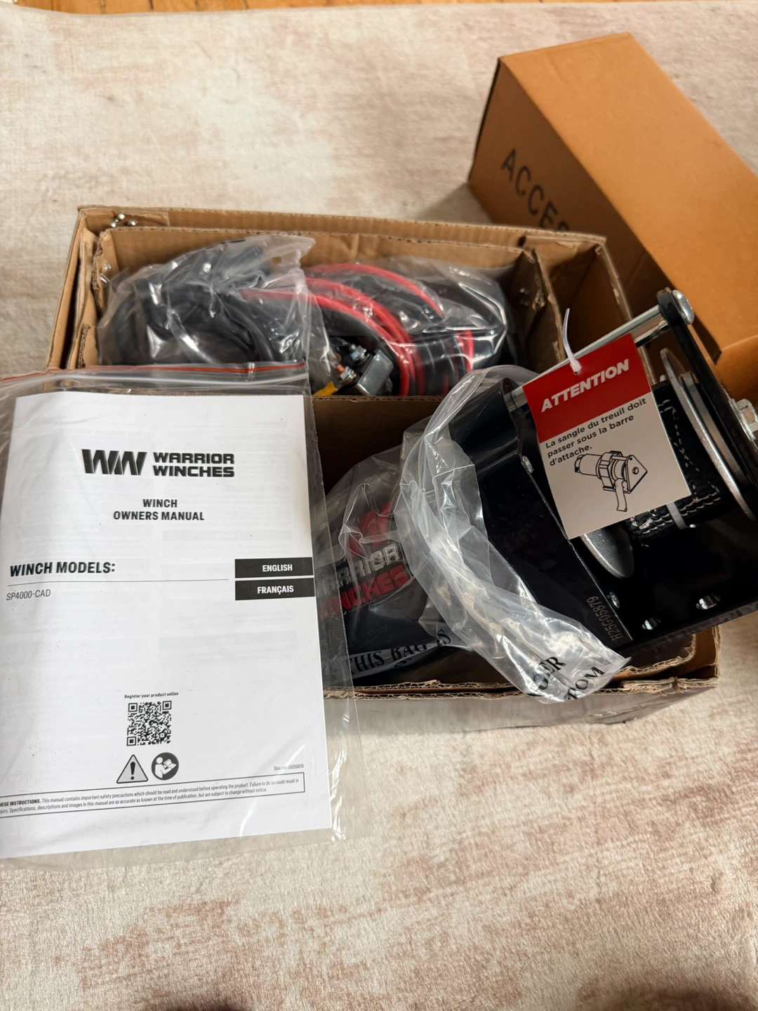 Warrior Winches SP4000-CAD Snow Plow Winch Kit - photo 2