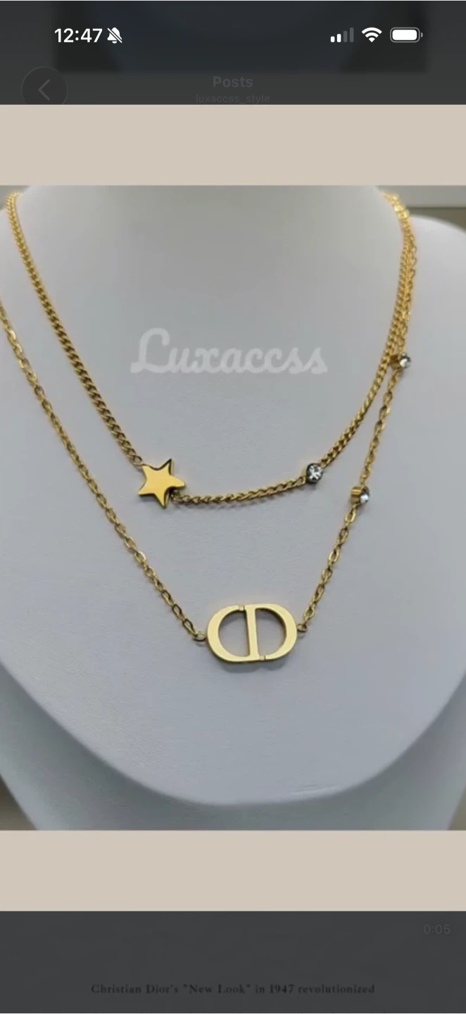 Dior Necklace with Star Pendant - photo 3