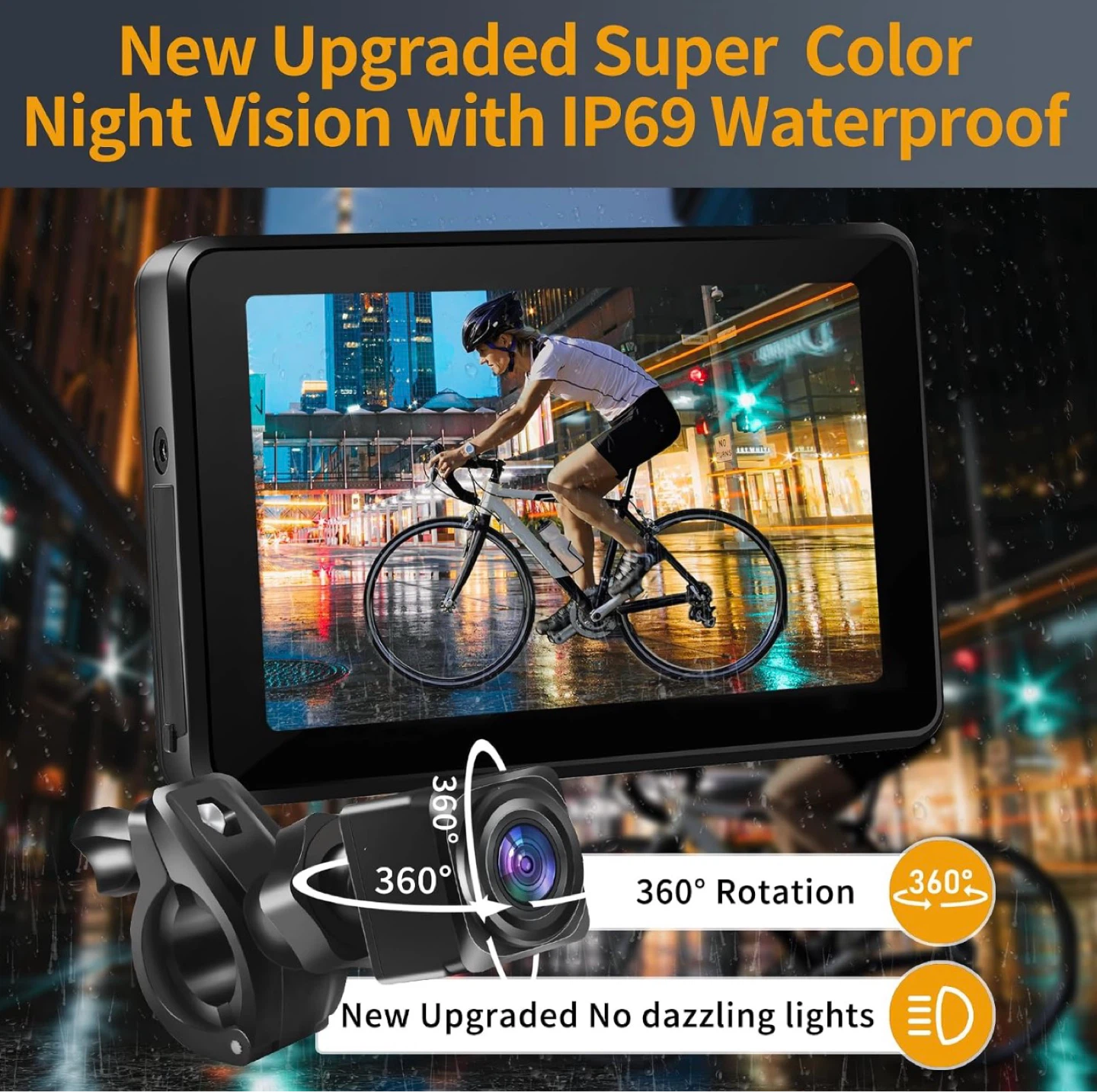 HD 1080P Bike Camera Monitor with Rechargeable System - photo 5