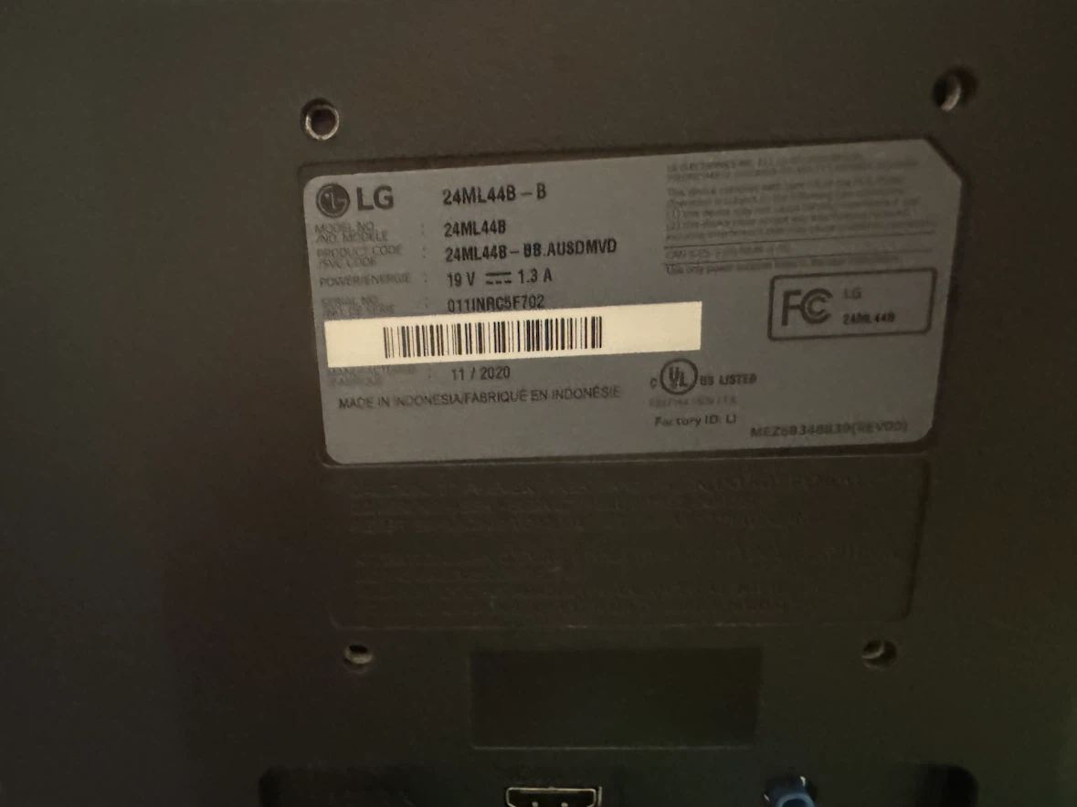 24 inch LG 24ML44B-B Monitor - photo 3