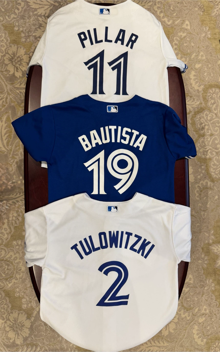 Blue Jays Jersey - Pillar, Bautista, Tulowitzki