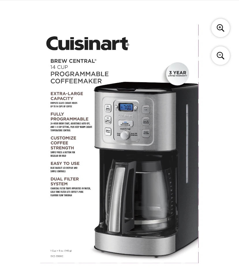 Cuisinart 14-Cup Programmable Coffee Maker - photo 3
