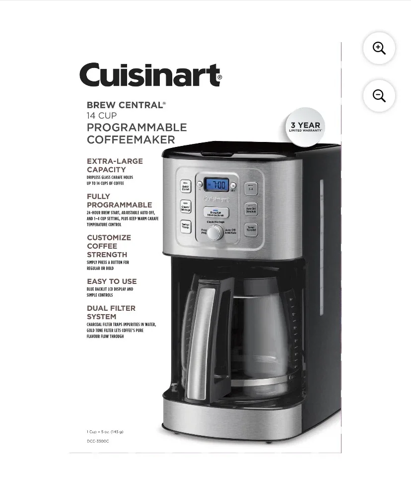 Cuisinart 14-Cup Programmable Coffee Maker - photo 3
