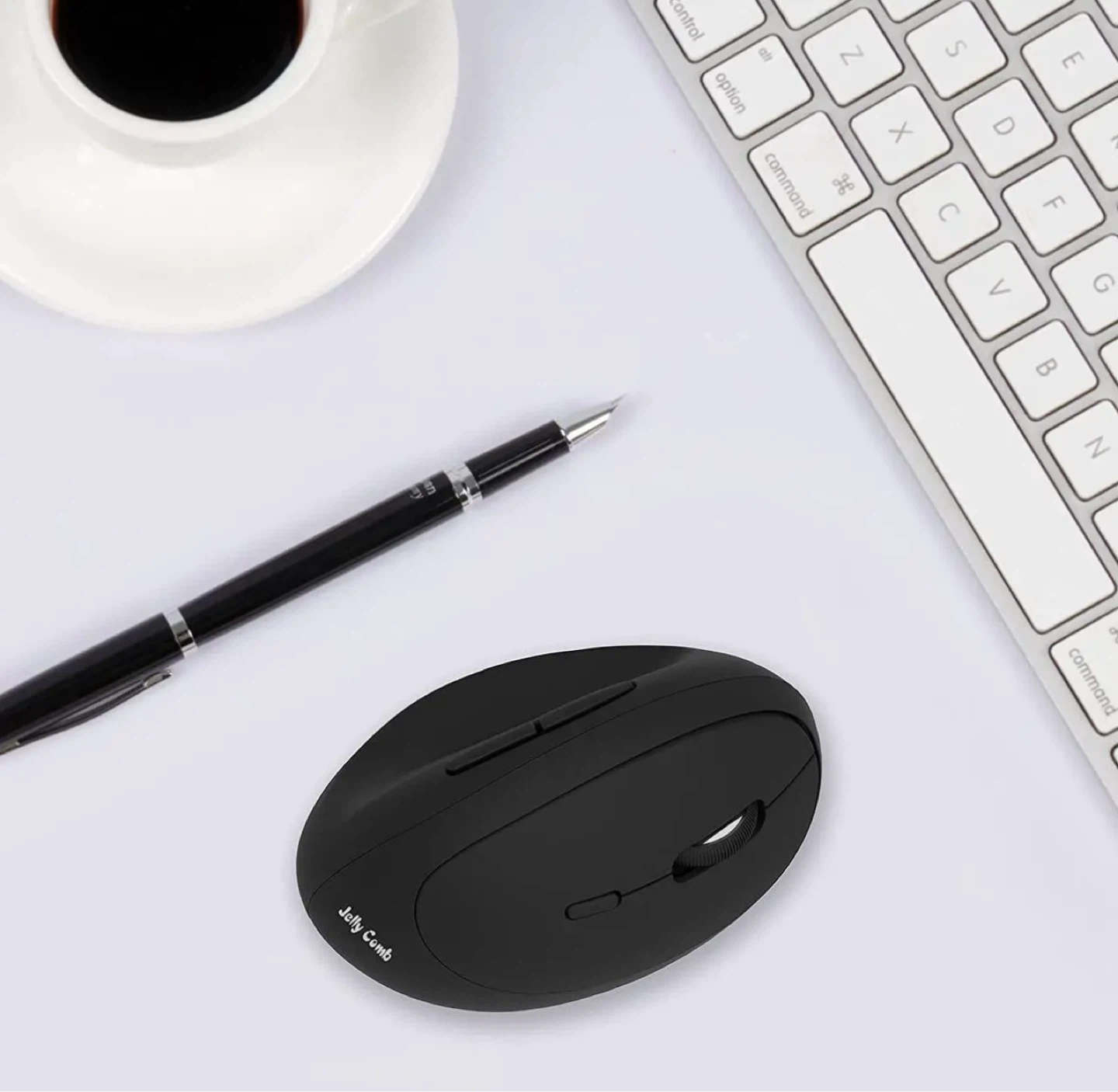 Jelly Comb Wireless Vertical Mouse for Small Hands (Black) - photo 3