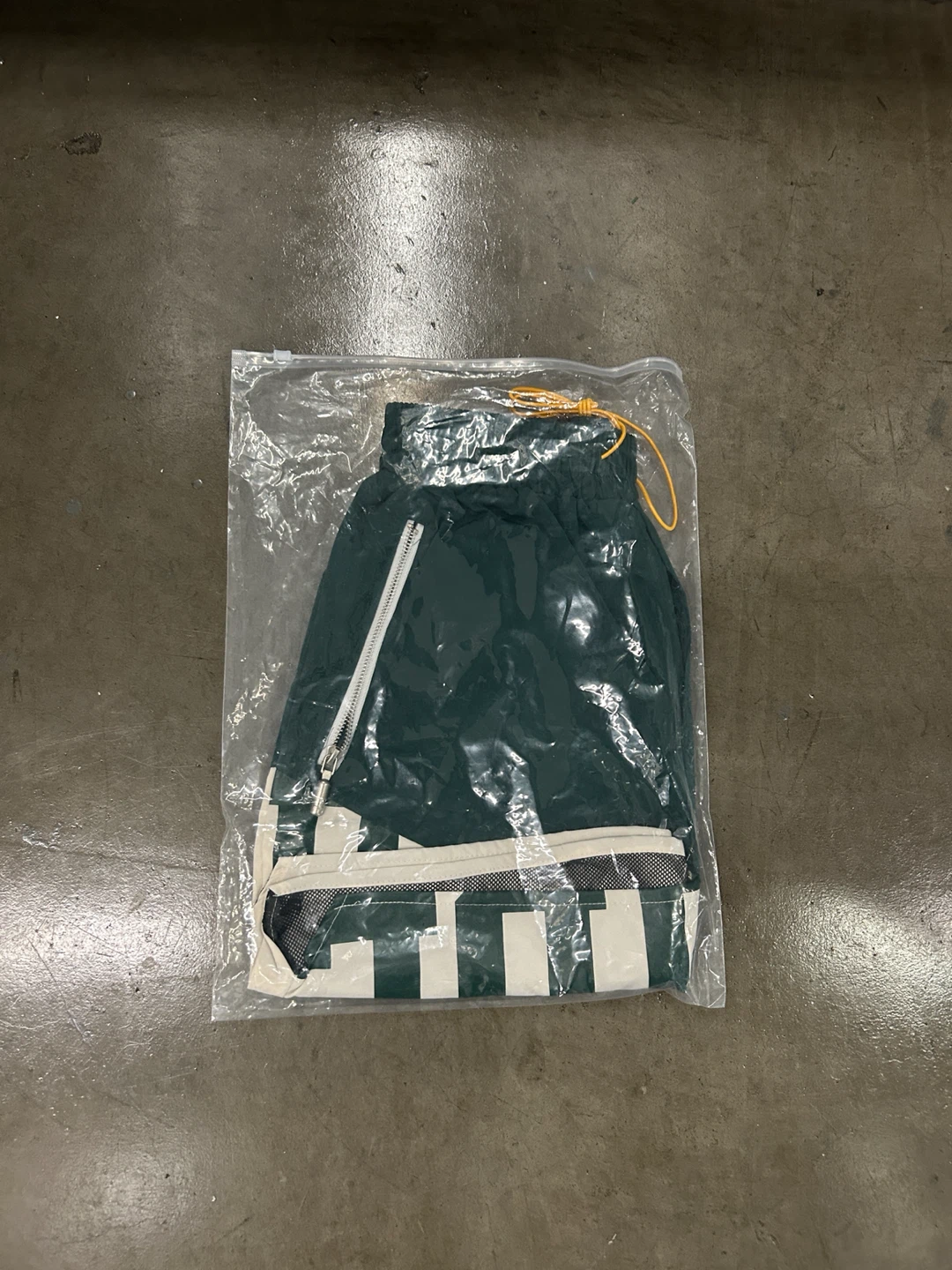 RHUDE Forest Green Striped Logo Shorts Size S - photo 3