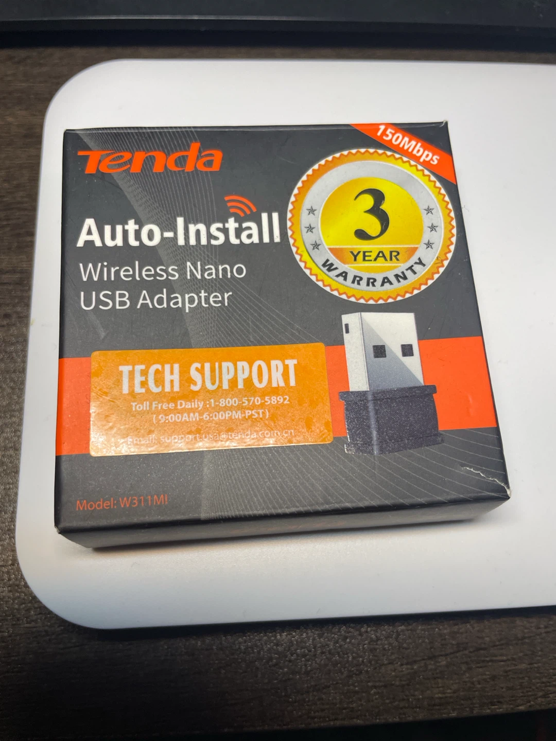 Tenda Auto-Install Wireless Nano USB Adapter 150Mbps