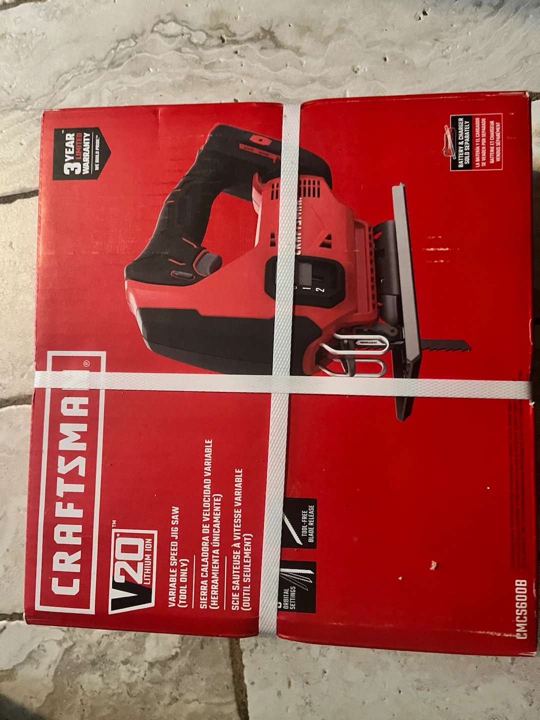 Craftsman V20 Cordless Variable Speed Jig Saw (Tool Only)