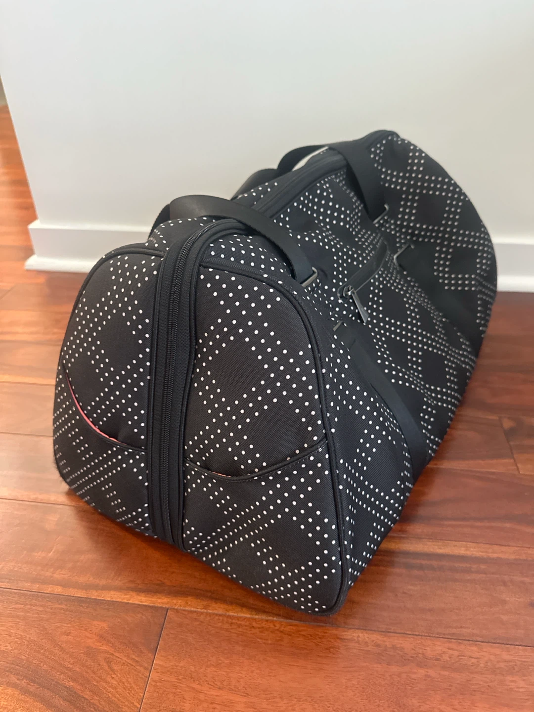 Nike Black Duffle Bag with White Polka Dots - photo 2